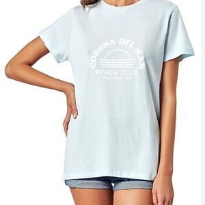 Charlie Holiday Baby Blue Corona Del Mar beach club everyday tee size 4 NWT